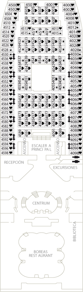 Barco Monarch Cubierta 6 - Ultimo Coche